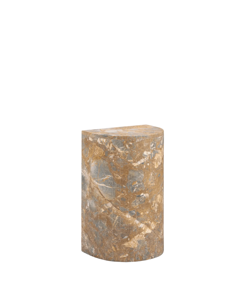 Airy Low Plinth - Earth Marble