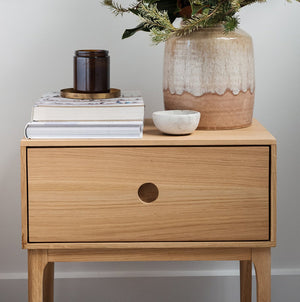 Ambience Bedside Table - Oak