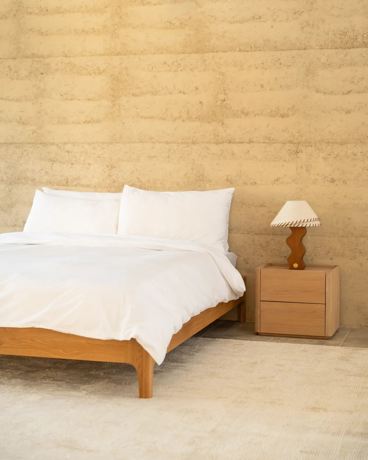 Ambience Queen Bed Base - Oak