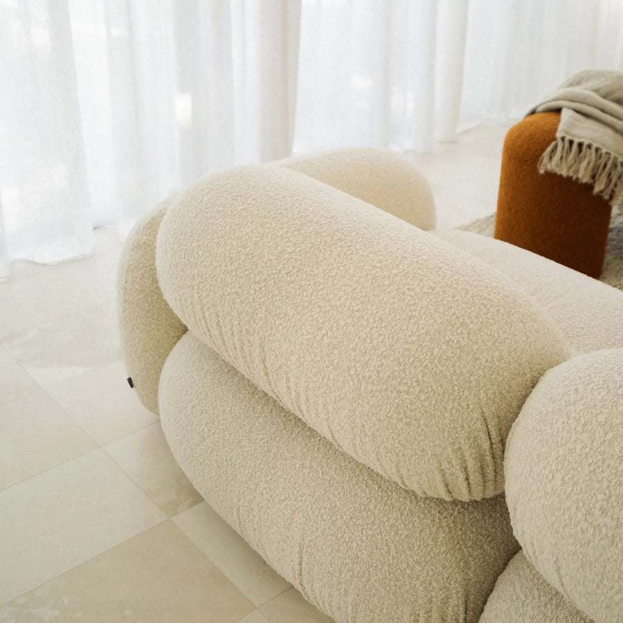 Ondo 3 Seater Sofa - Maya Cream Boucle