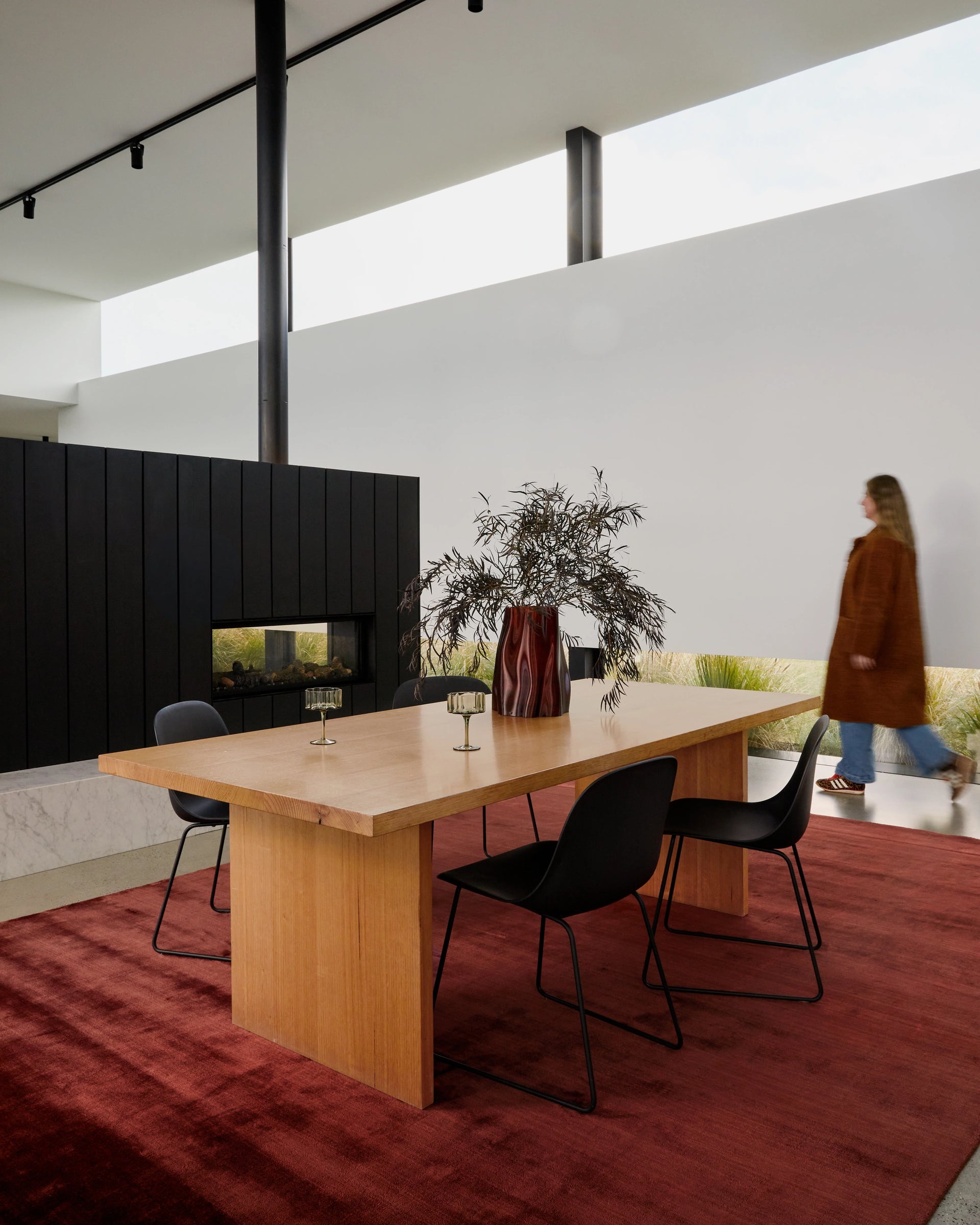Aura Rug - Crimson 300cm x 400cm