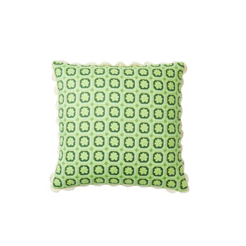 Tiny Aster Cushion Square - Green