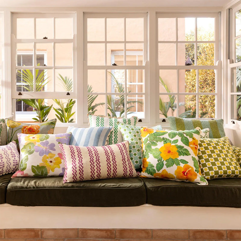 Double Waves Cushion - Purple