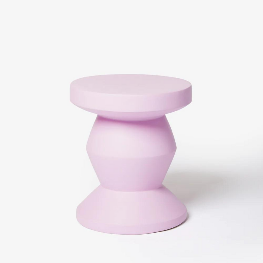 Pedestal Side Table - Lilac
