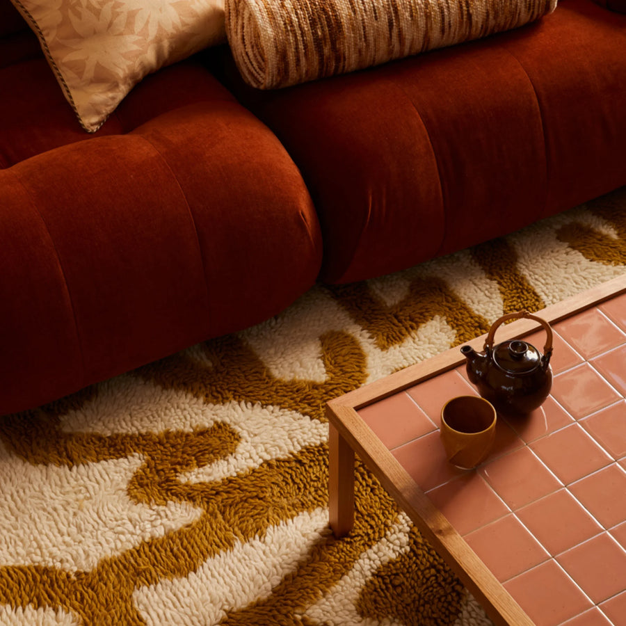 Tiled Coffee Table - Pink