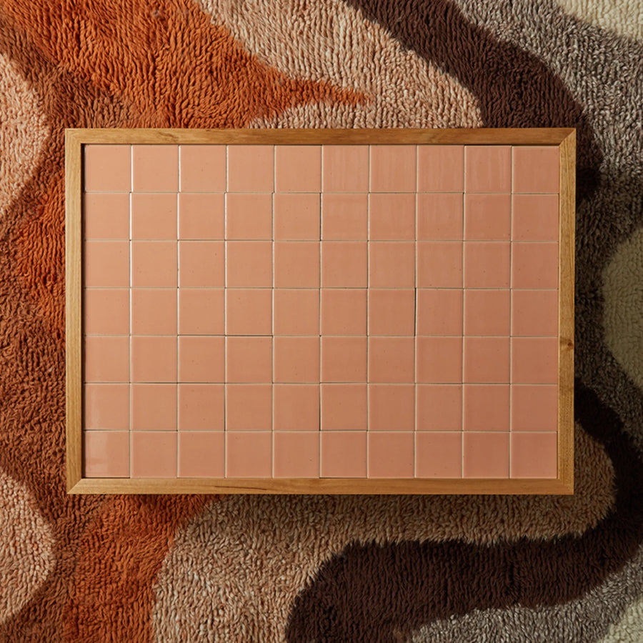 Tiled Coffee Table - Pink