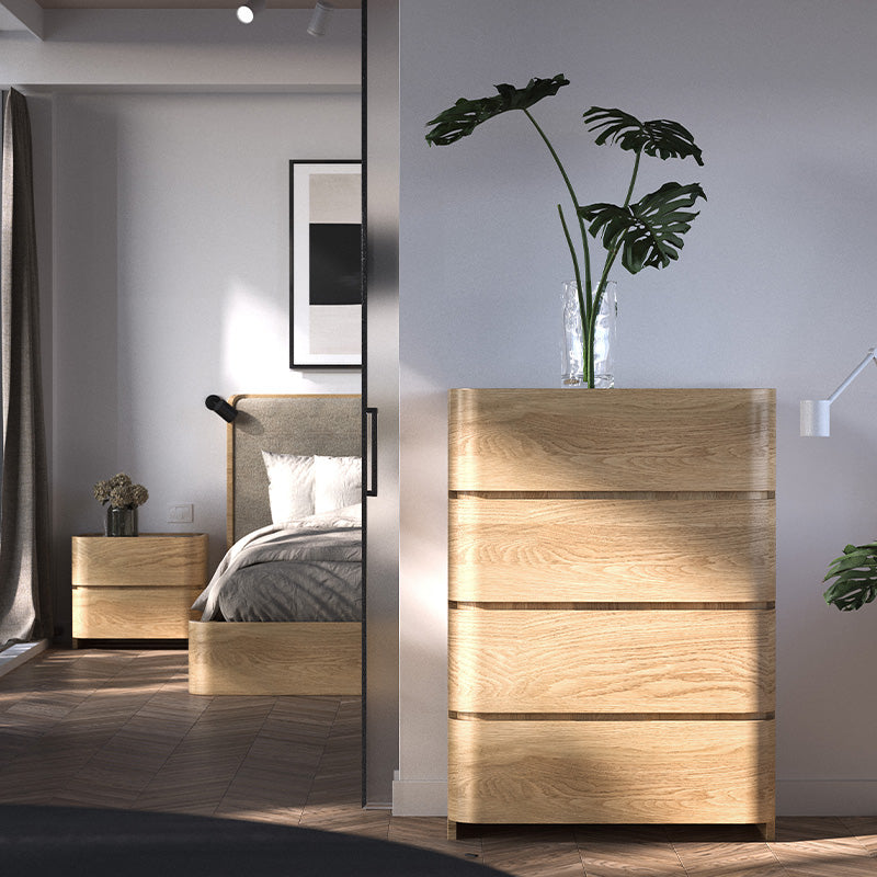 Brodie Four Drawer Chest - Oak