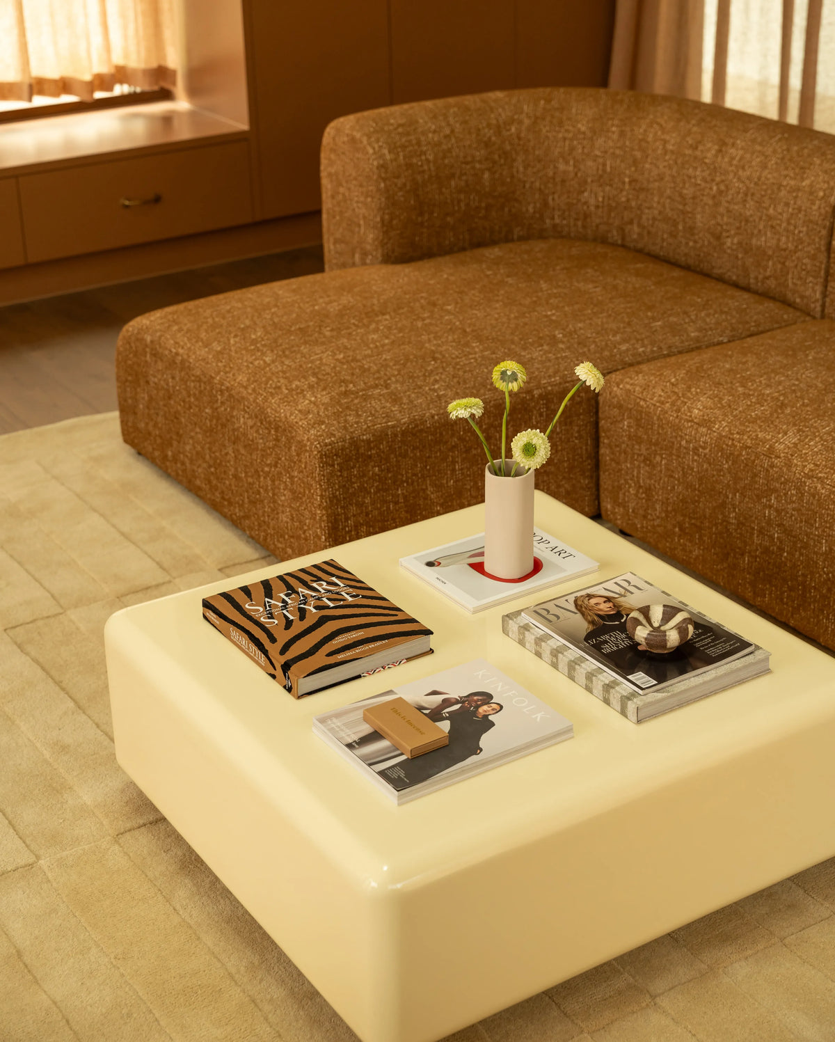 Beam Coffee Table Square - Cream