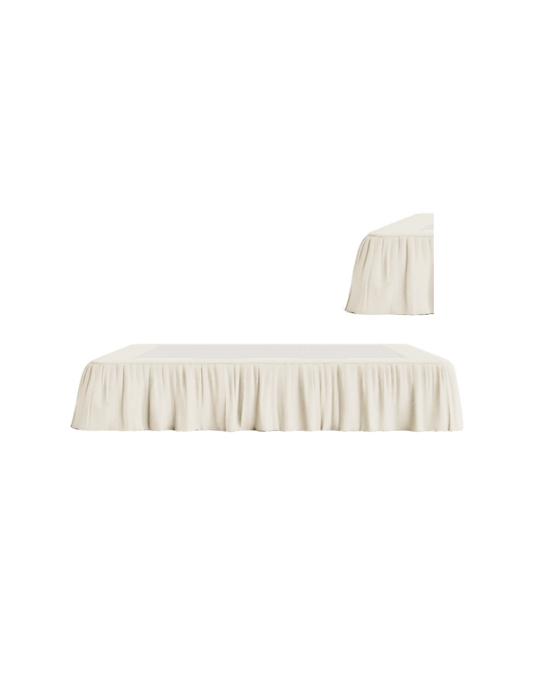 Ritual King Bed Skirt - Corduroy Off White