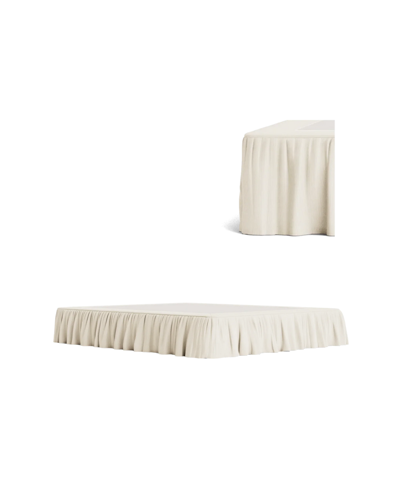 Ritual Queen Bed Skirt - Corduroy Off White