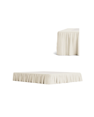 Ritual Queen Bed Skirt - Corduroy Off White