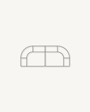 Berg 3 Seater Sofa - Eden Leaf