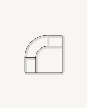 Berg Corner Module - Eden Ecru