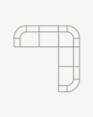 Berg Corner Sofa - Eden Ecru