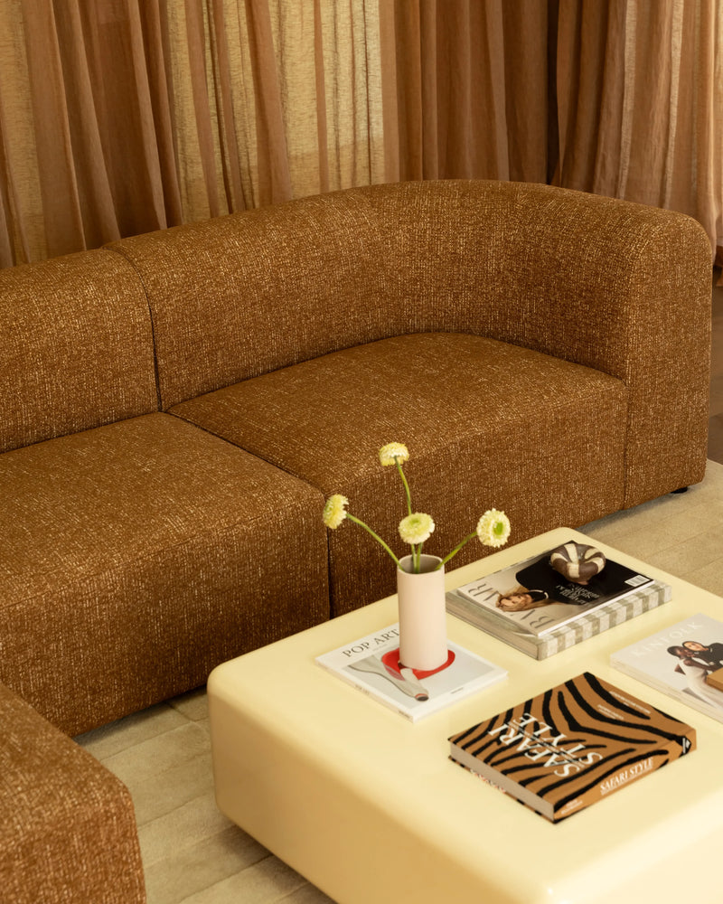 Berg LHF Closed Chaise Sofa - Fleck Ginger