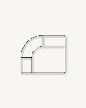 Berg Left Corner Module - Eden Leaf
