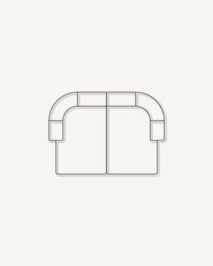 Berg Pit Sofa - Eden Ecru