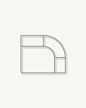 Berg Right Corner Module - Eden Leaf