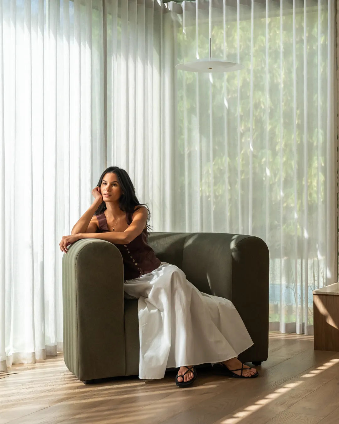 Berg Armchair - Eden Leaf