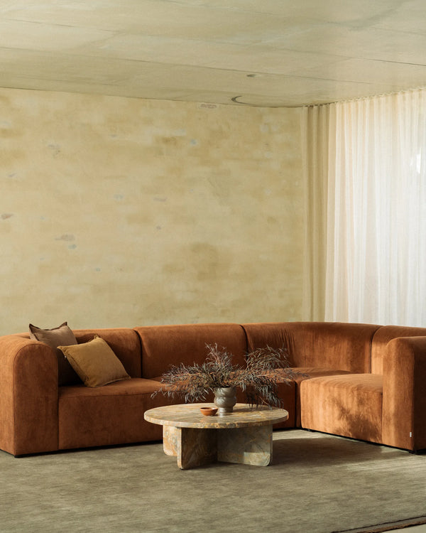 Berg RHF Closed Chaise Sofa - Corduroy Cocoa