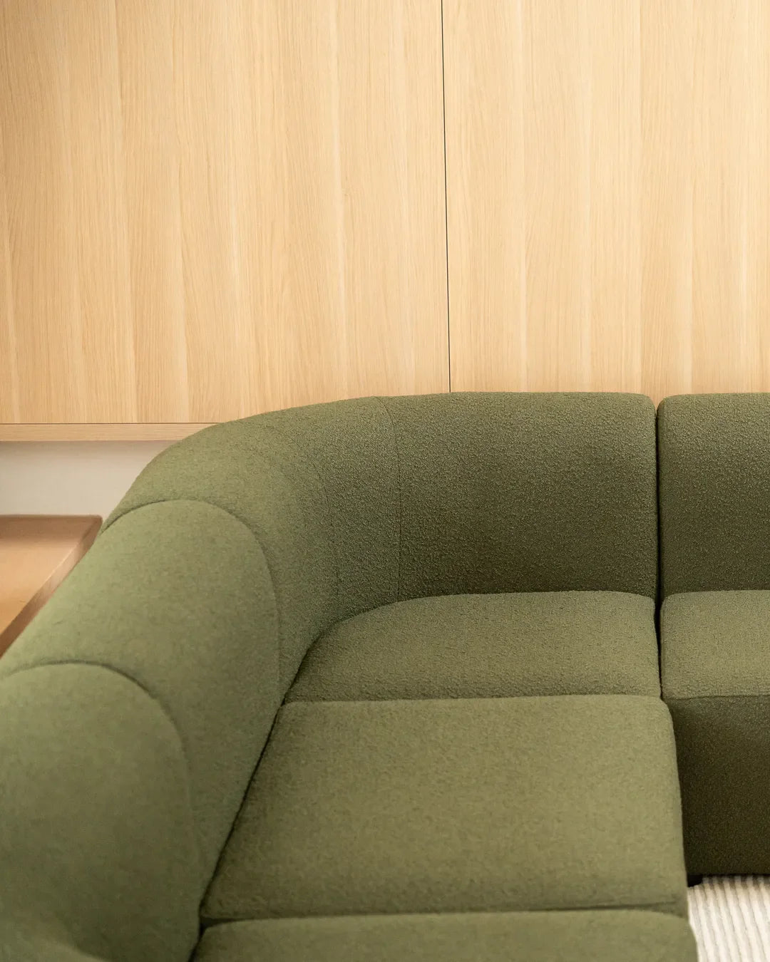 Berg LHF Closed Chaise Sofa - Copenhagen Forest