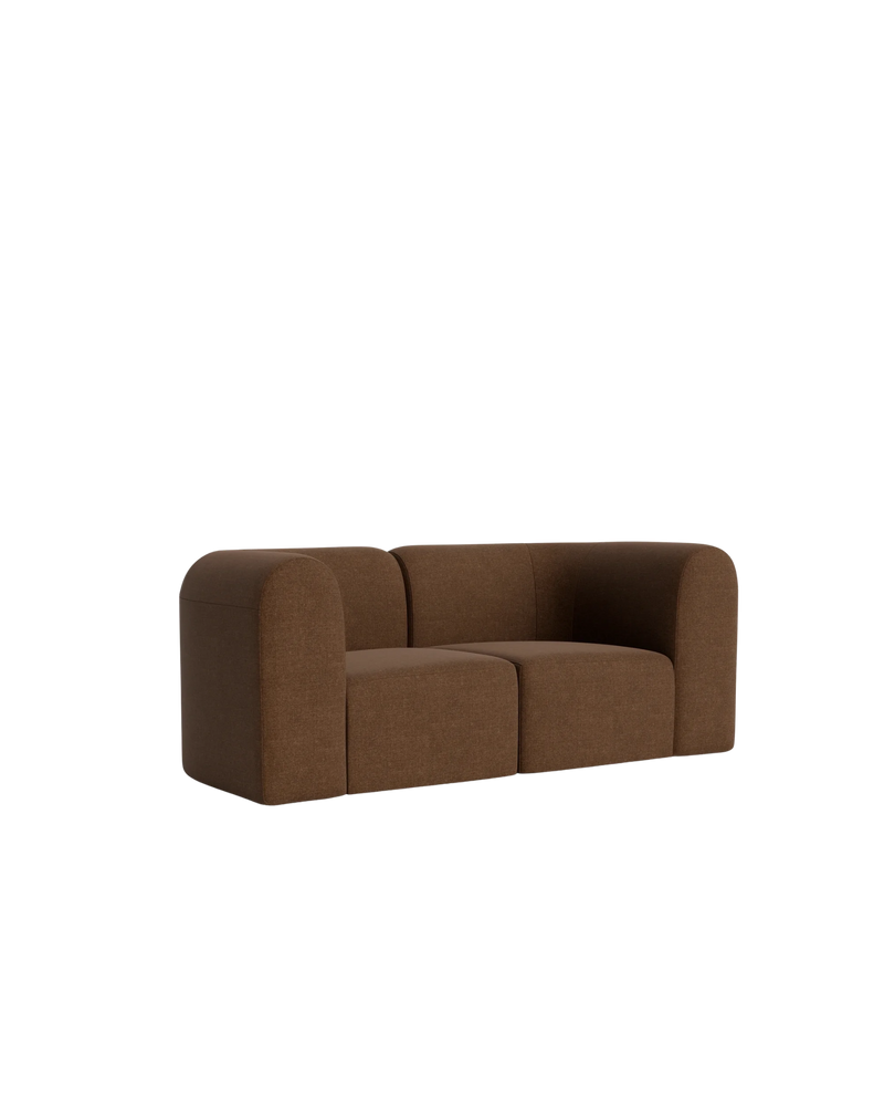 Berg 2 Seater Sofa - Fossil Chocolate