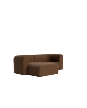 Berg 3 Seater LHF Chaise Sofa - Fossil Chocolate