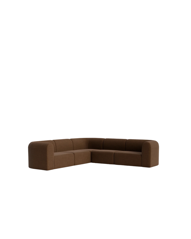 Berg Corner Sofa - Fossil Chocolate