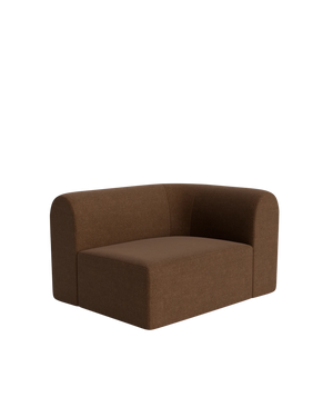 Berg Right Corner Module - Fossil Chocolate