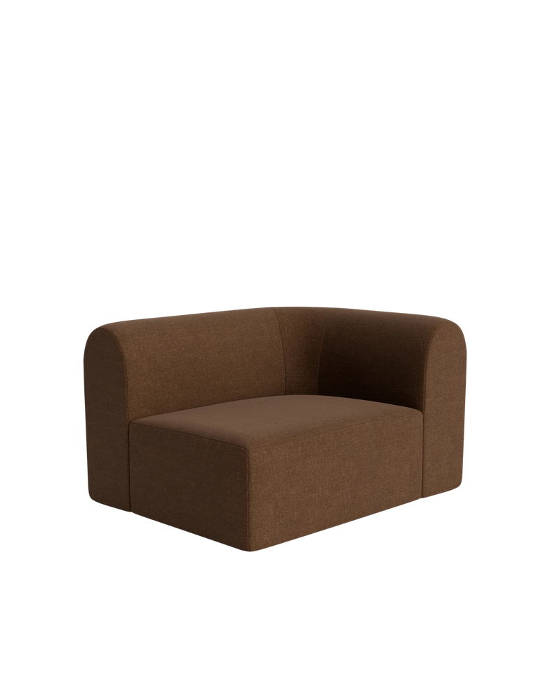 Berg Right Corner Module - Fossil Chocolate