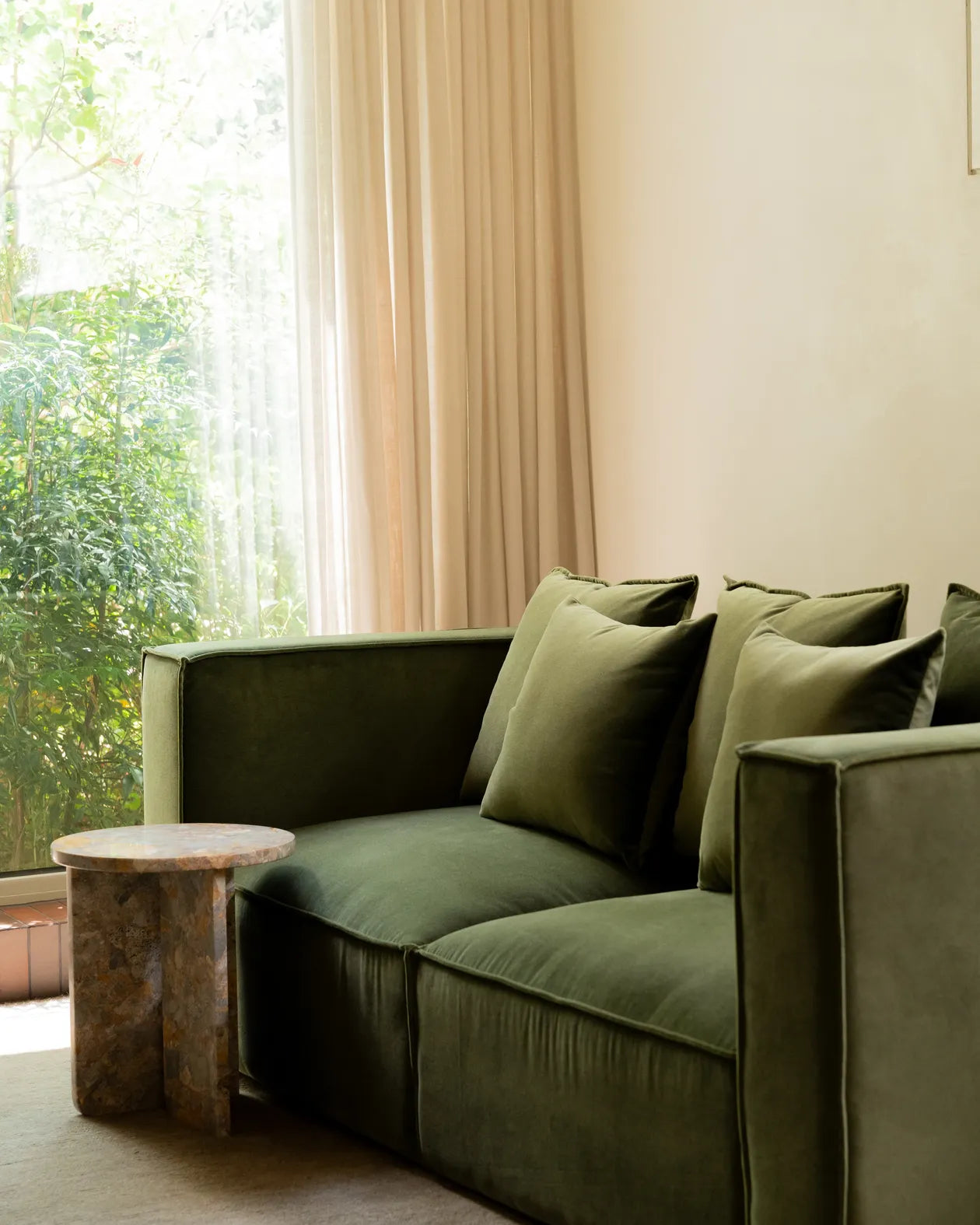 Block 2 Seater Sofa - Opal Forest