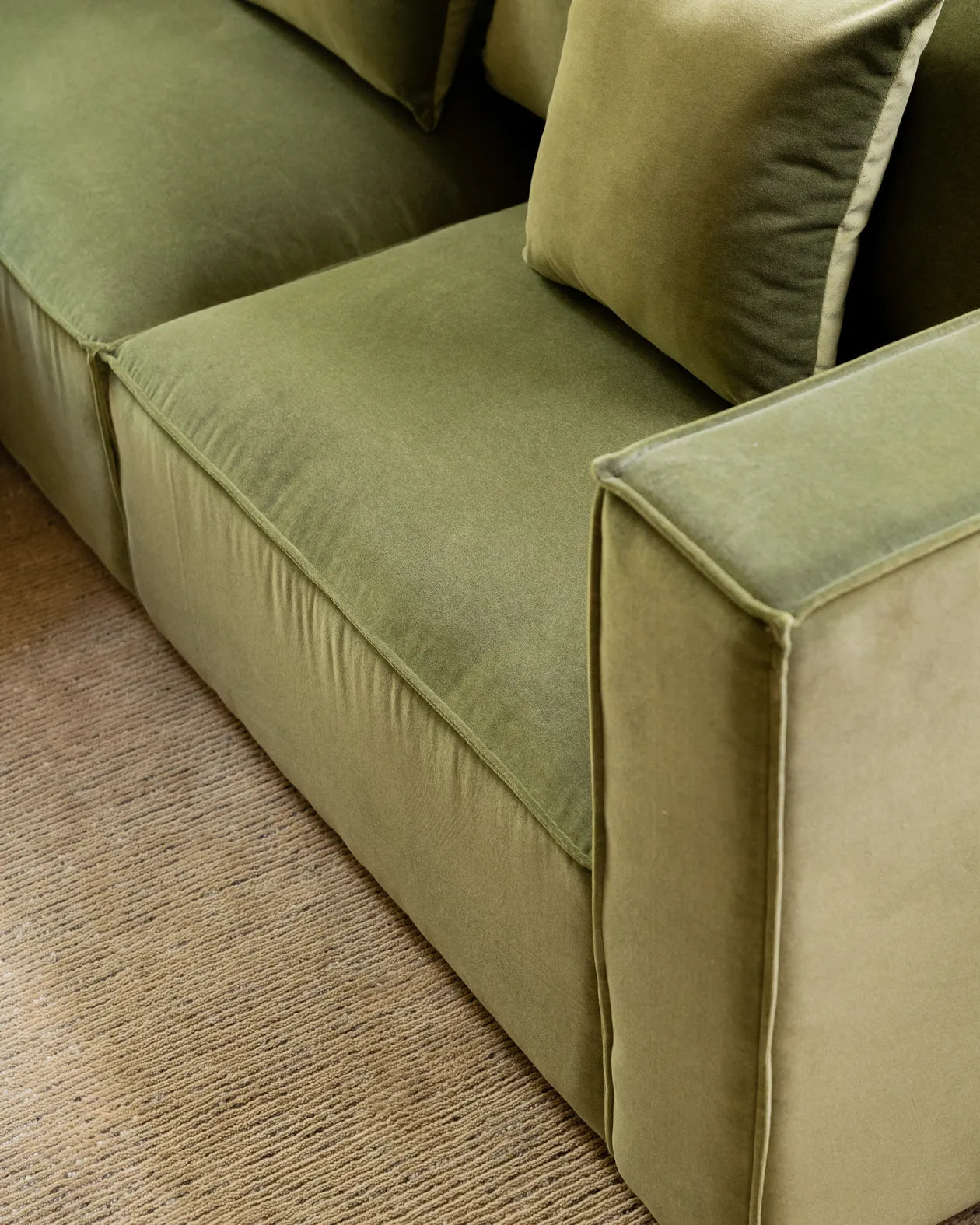 Block 4 Seater Sofa - Opal Forest