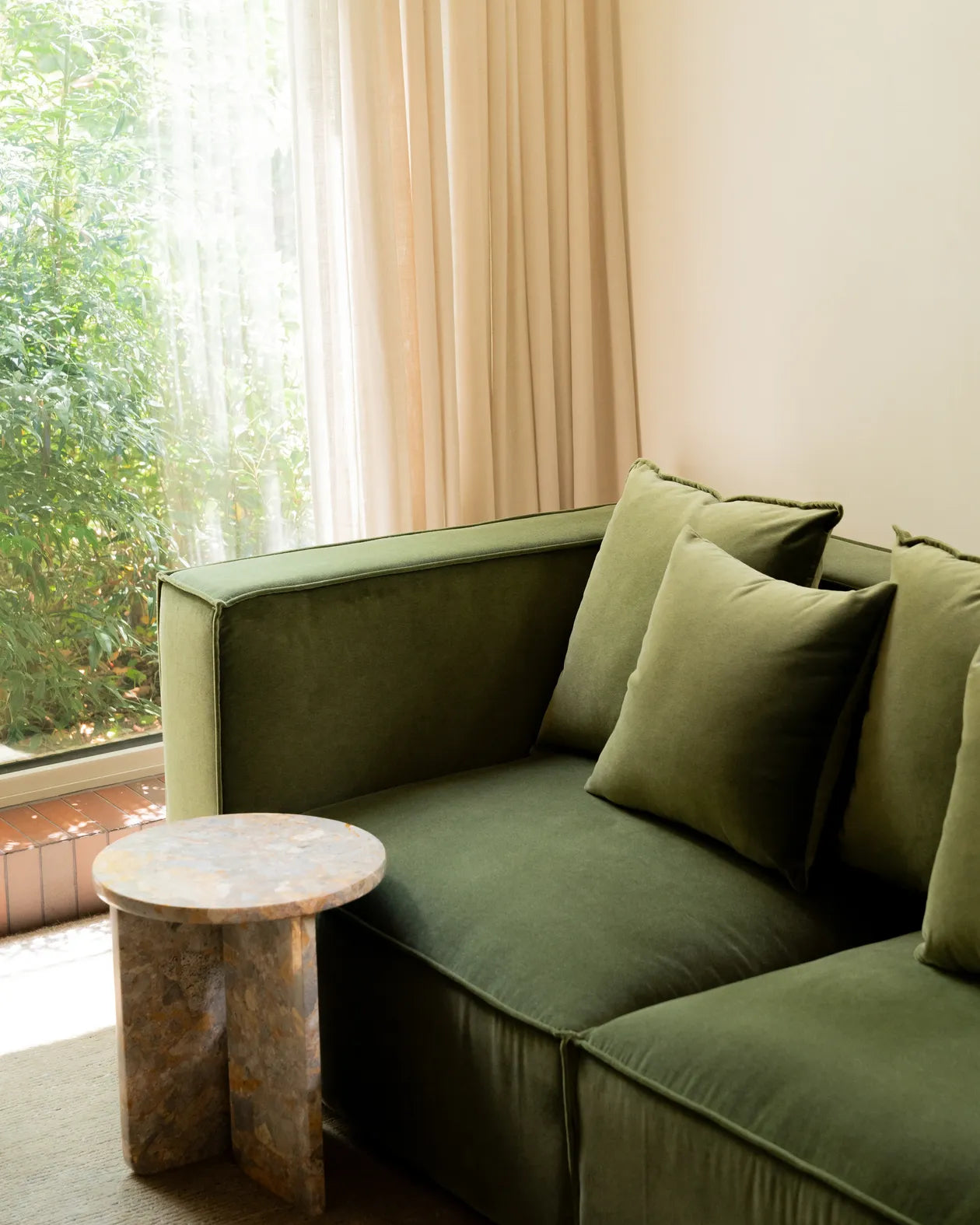 Block 2 Seater Sofa - Opal Forest