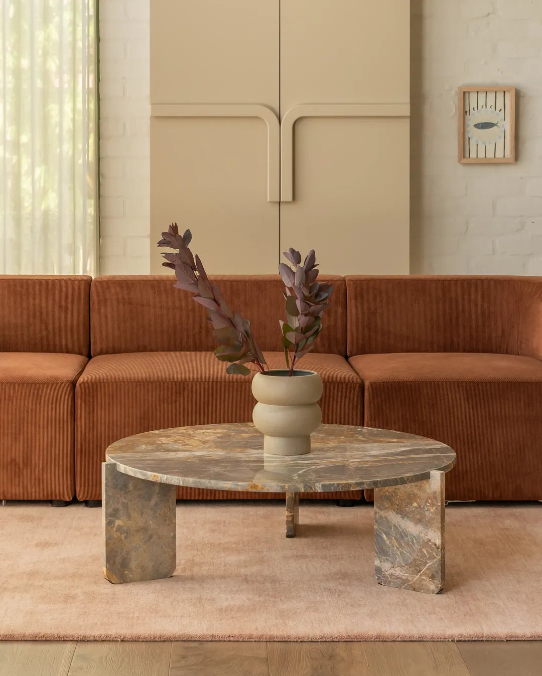 Bodie Coffee Table - Earth Marble