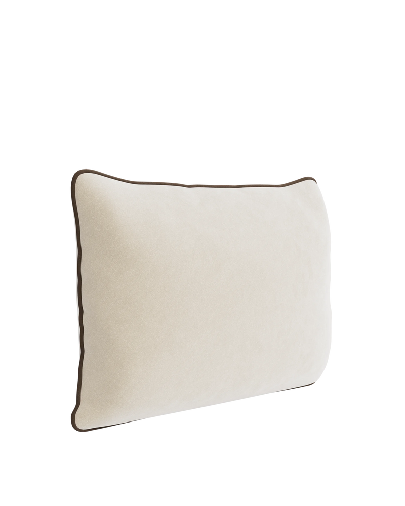 Border Cushion 40cm x 60cm - Eden Ecru / Eden Java