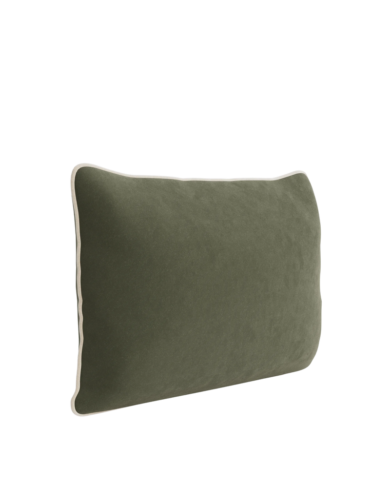 Border Cushion 40cm x 60cm - Eden Leaf / Eden Ecru