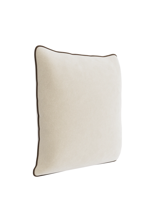 Border Cushion 55cm x 55cm - Eden Ecru / Eden Java