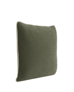 Border Cushion 55cm x 55cm - Eden Leaf / Eden Ecru