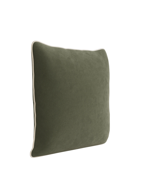 Border Cushion 55cm x 55cm - Eden Leaf / Eden Ecru
