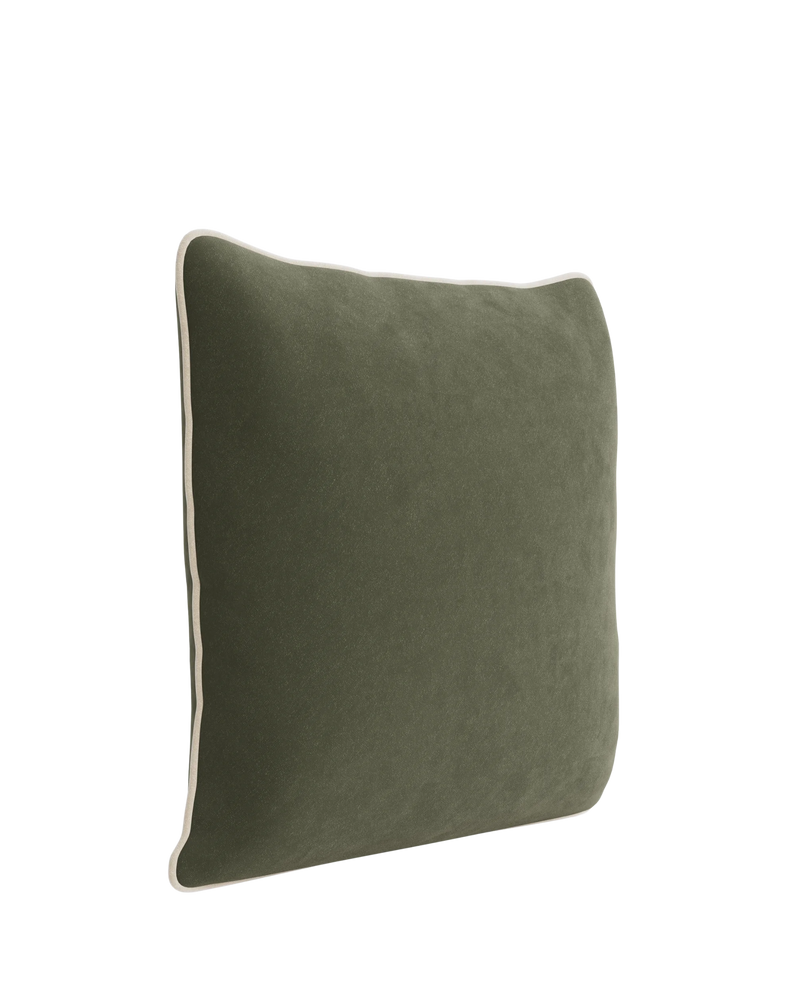 Border Cushion 55cm x 55cm - Eden Leaf / Eden Ecru