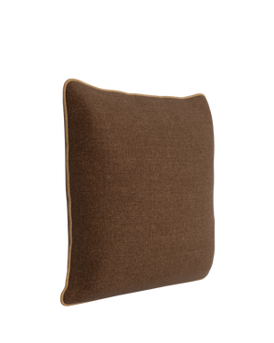 Border Cushion 55cm x 55cm - Fossil Chocolate / Fossil Fawn