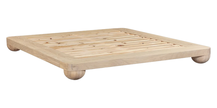 Bound King Bed Base - Light Oak