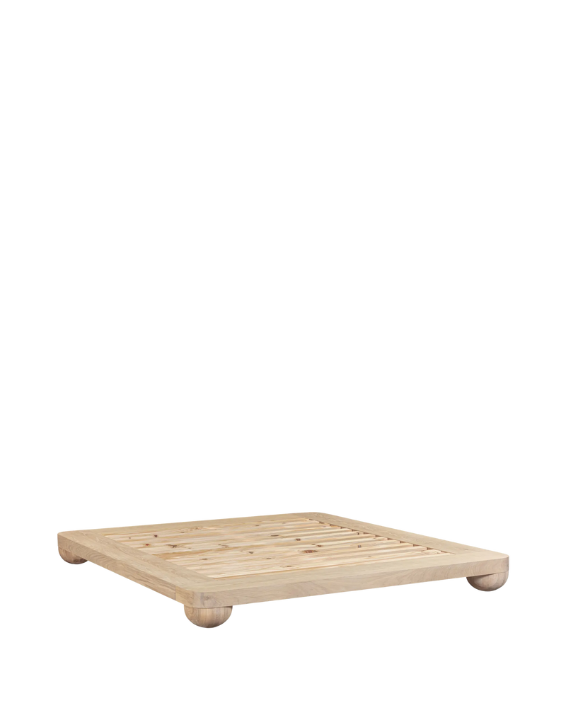 Bound King Bed Base - Oak