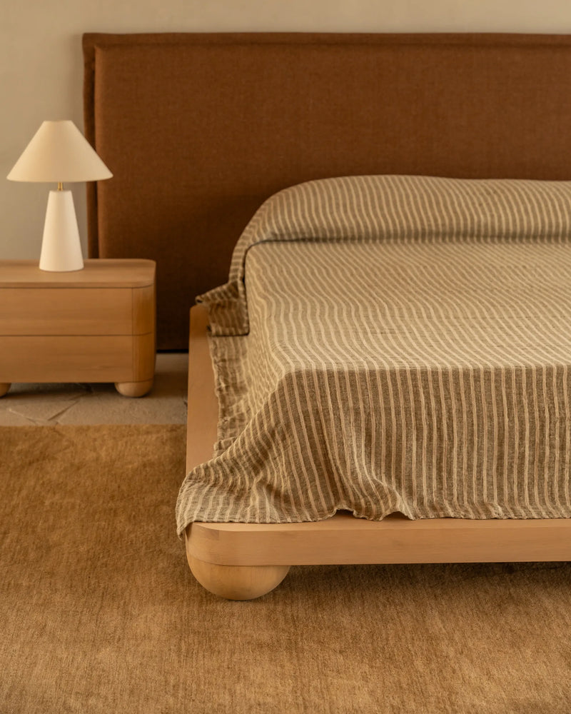 Bound Queen Bed Base - Oak