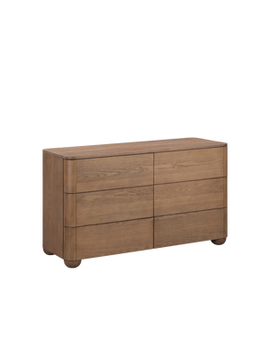 Bound 6 Drawer Chest - Deep Oak