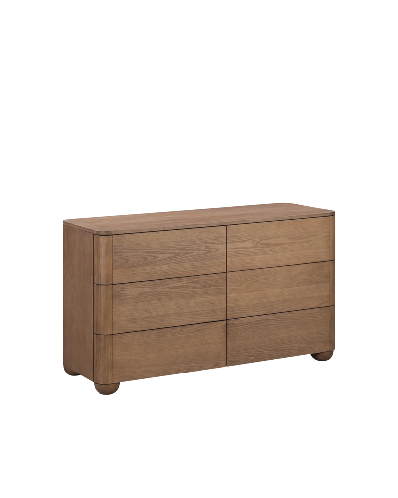 Bound 6 Drawer Chest - Deep Oak