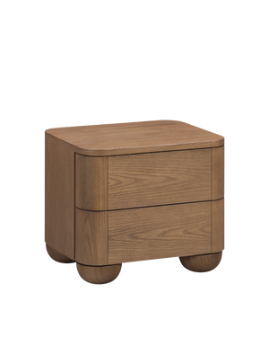 Bound Bedside Table - Deep Oak