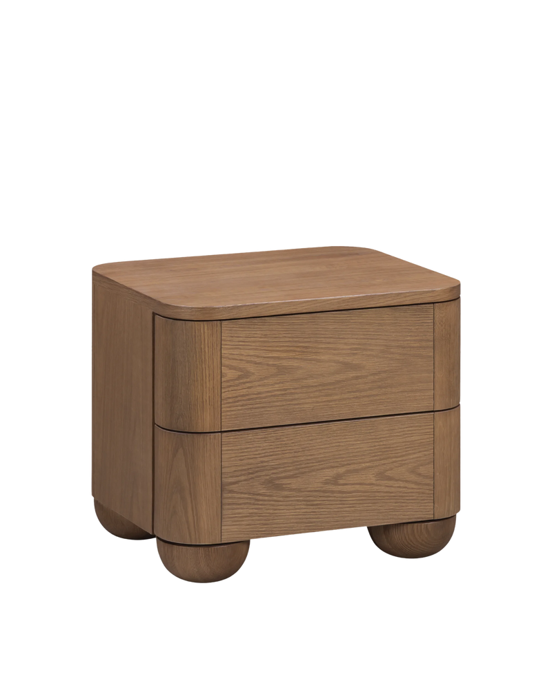 Bound Bedside Table - Deep Oak