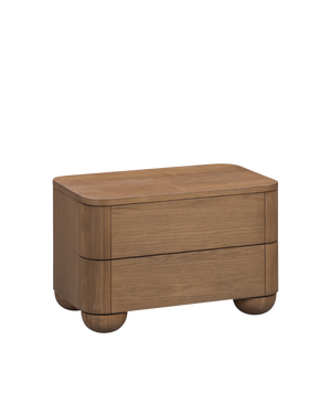 Bound Bedside Table Large - Deep Oak
