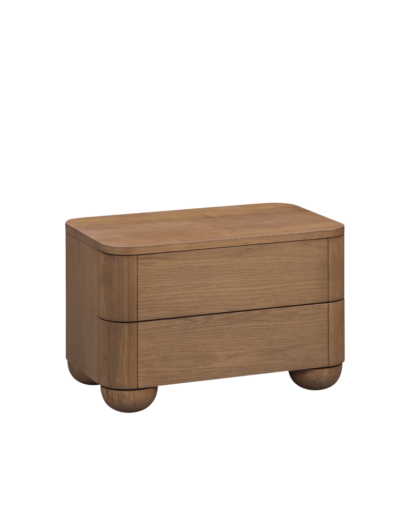 Bound Bedside Table Large - Deep Oak